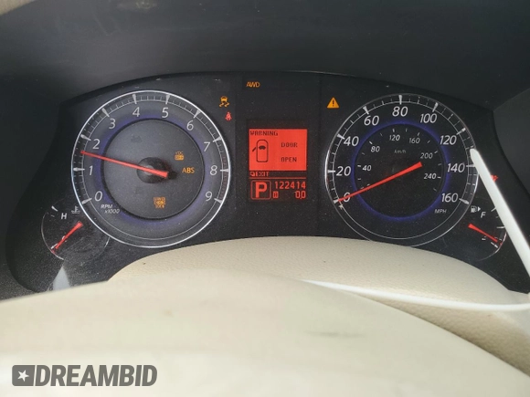 2008 Infiniti EX Journey with VIN JNKAJ09F28M352685, listed as a Copart auction lot 77555454 with 122,414 mi miles and Clean Title. Bid and sale history available at DreamBid. Image 9.