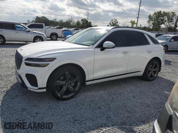 2022 Genesis GV70 2.5T with VIN KMUMADTB0NU058027, listed as a Copart auction lot 53203315 with 45,903 mi miles and Non repairable. Bid and sale history available at DreamBid. Image 1.