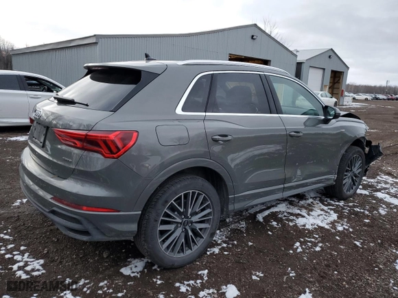 2023 Audi Q3 Technik with VIN WA1FECF35P1112578, listed as a Copart auction lot 83089454 with 32,774 mi miles and Salvage Title. Bid and sale history available at carsss.com. Image 3.