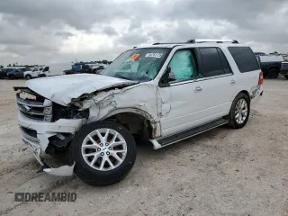 2017 Ford Expedition Limited z VIN 1FMJU1KT8HEA19220, wystawiony jako Copart lot #54761175 z przebiegiem Nie podano mil oraz Szkoda całkowita • Salvage title. Historia ofert i sprzedaży dostępna na DreamBid. Obrazek 1.