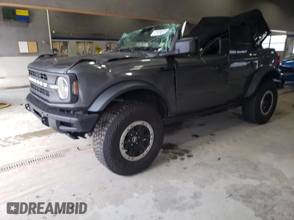 2021 Ford Bronco with VIN 1FMEE5DH2MLA86853, listed as a Copart auction lot 47424675 with Not provided miles and Salvage title. Bid and sale history available at DreamBid. Image 1.