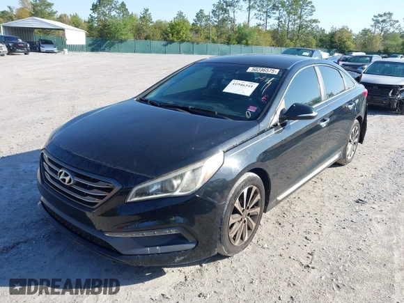 2015 Hyundai Sonata Limited with VIN 5NPE34AFXFH103882, listed as a IAAI auction lot 41946341 with 96,690 mi miles and . Bid and sale history available at carsss.com. Image 17.