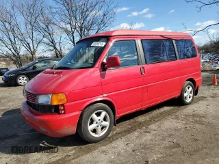2001 Volkswagen EuroVan MV with VIN WV2NB47051H127991, listed as a Copart auction lot 45369215 with 72,763 mi miles and Salvage Title. Bid and sale history available at DreamBid. Image 1.