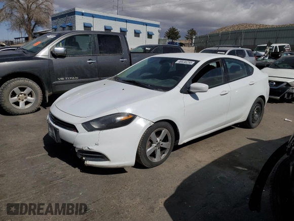 2015 Dodge Dart SXT with VIN 1C3CDFBB8FD266102, listed as a Copart auction lot 46630255 with 268,141 mi miles and Salvage Title. Bid and sale history available at carsss.com. Image 1.
