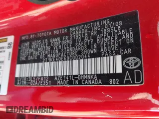2009 Toyota Matrix S with VIN 2T1KE40E69C002044, listed as a IAAI auction lot 41919248 with 55,255 mi miles. Bid and sale history available at carsss.com. Image 9.