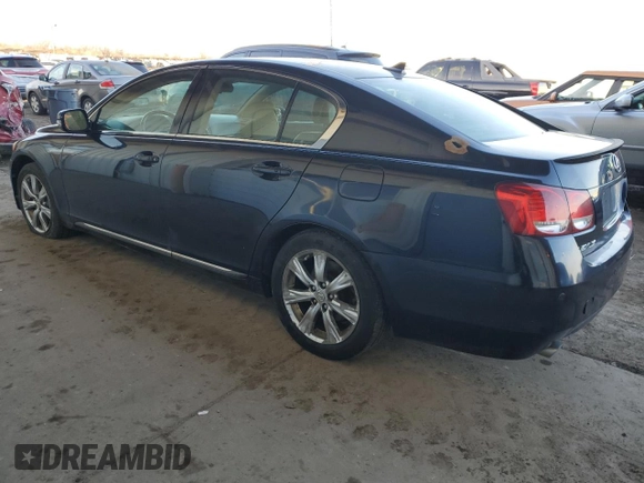 2008 Lexus GS 350 with VIN JTHCE96S080018200, listed as a Copart auction lot 44603035 with 186,926 mi miles and Salvage Title. Bid and sale history available at DreamBid. Image 2.