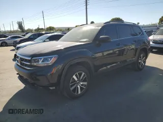 2021 Volkswagen Atlas SE with VIN 1V2DP2CA1MC588216, listed as a Copart auction lot 81936754 with 64,894 mi miles and Salvage title. Bid and sale history available at DreamBid. Image 1.
