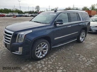 2017 Cadillac Escalade Luxury with VIN 1GYS4BKJ4HR260580, listed as a Copart auction lot 48460904 with 61,362 mi miles and Salvage Title. Bid and sale history available at carsss.com. Image 1.
