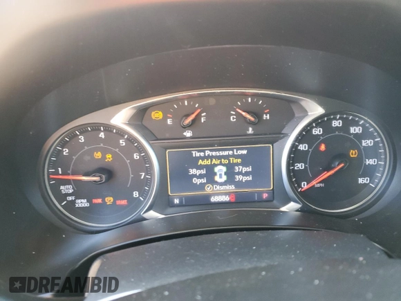 2020 GMC Terrain SLE with VIN 3GKALTEV7LL178050, listed as a Copart auction lot 51477965 with 68,886 mi miles and Salvage Title. Bid and sale history available at carsss.com. Image 9.