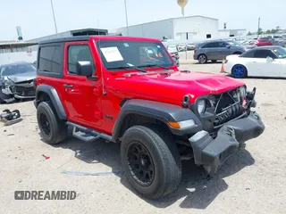 2022 Jeep Wrangler Sport with VIN 1C4GJXAG3NW195967, listed as a IAAI auction lot 42265207 with 41,220 mi miles and . Bid and sale history available at DreamBid. Image 1.