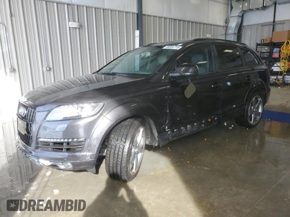 2014 Audi Q7 3.0L TDI Prestige with VIN WA1VMAFEXED011925, listed as a Copart auction lot 46054715 with 186,551 mi miles and Clean Title. Bid and sale history available at carsss.com. Image 1.