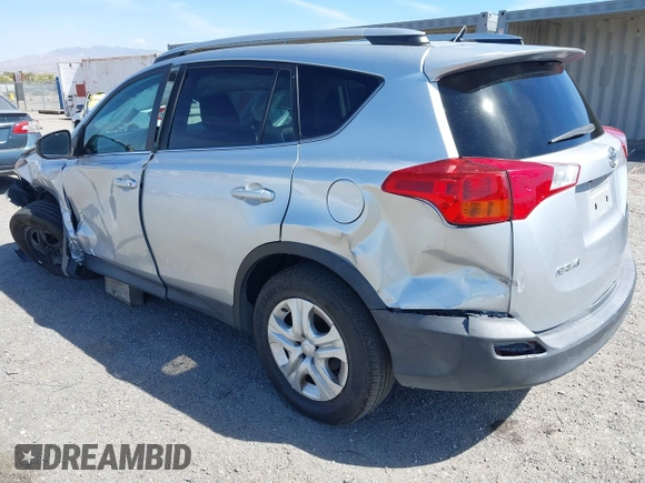 2013 Toyota RAV4 LE with VIN 2T3ZFREV4DW015598, listed as a IAAI auction lot 42087213 with 160,261 mi miles and . Bid and sale history available at carsss.com. Image 3.