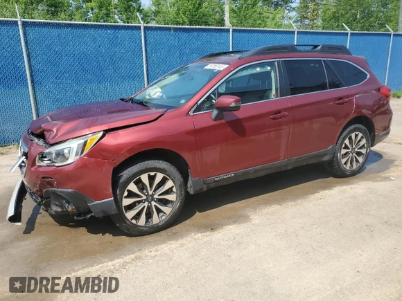 2017 Subaru Outback Limited with VIN 4S4BSFNC2H3248765, listed as a Copart auction lot 59265145 with 136,966 mi miles and Salvage title. Bid and sale history available at DreamBid. Image 1.
