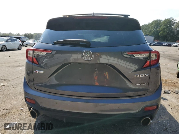 2020 Acura RDX w/A-Spec Pkg with VIN 5J8TC2H67LL041139, listed as a Copart auction lot 67703013 with 57,485 mi miles. Bid and sale history available at carsss.com. Image 6.