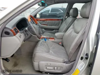 2002 Lexus LS 430 with VIN JTHBN30F120091703, listed as a Copart auction lot 46336525 with 0 mi miles and Salvage Title. Bid and sale history available at carsss.com. Image 7.