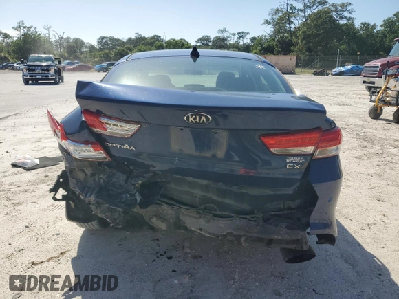 2018 Kia Optima EX with VIN 5XXGU4L39JG179039, listed as a Copart auction lot 51713395 with 109,974 mi miles and Salvage Title. Bid and sale history available at carsss.com. Image 6.