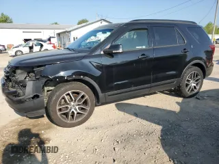2017 Ford Explorer Sport z VIN 1FM5K8GT8HGA74683, wystawiony jako Copart lot #55941375 z przebiegiem 160 898 mil mil oraz Szkoda całkowita • Salvage title. Historia ofert i sprzedaży dostępna na DreamBid. Obrazek 1.