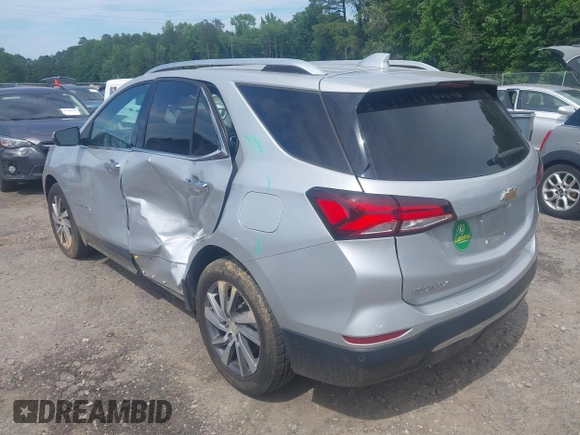 2022 Chevrolet Equinox Premier z VIN 2GNAXXEVXN6146327, wystawiony jako IAAI lot #42294870 z przebiegiem 68 276 mil mil oraz . Historia ofert i sprzedaży dostępna na DreamBid. Obrazek 3.