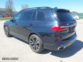 2019 BMW X7 xDrive50i with VIN 5UXCX4C52KLS36334, listed as a IAAI auction lot 42066957 with 43,003 mi miles. Bid and sale history available at carsss.com. Image 3.