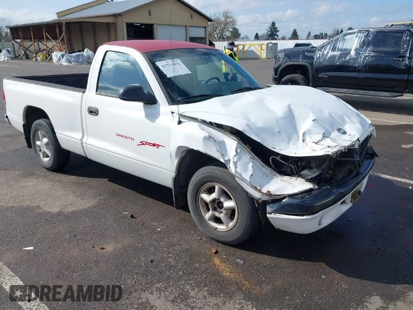 1999 Dodge Dakota SLT with VIN 1B7FL26X9XS109444, listed as a IAAI auction lot 41753871 with 254,190 mi miles. Bid and sale history available at carsss.com. Image 1.