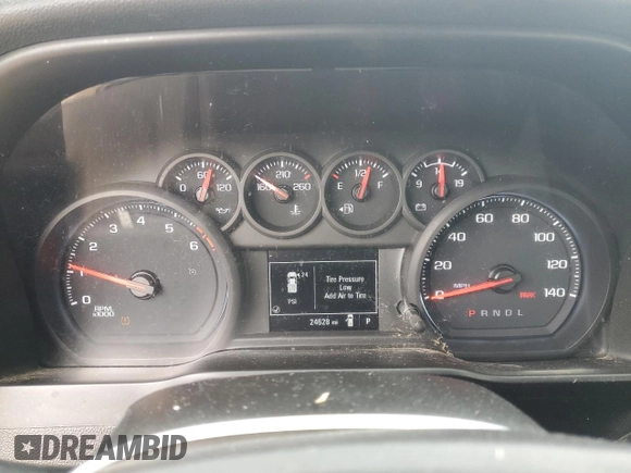 2021 Chevrolet Silverado 1500 Work Truck with VIN 3GCNWAEF2MG407021, listed as a Copart auction lot 42676445 with 24,628 mi miles and Salvage Title. Bid and sale history available at carsss.com. Image 9.