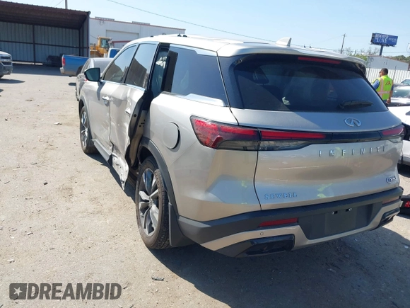 2024 Infiniti QX60 Luxe с VIN 5N1DL1FR6RC344203, выставлен на аукционе IAAI как лот 41843681 с пробегом 10 358 миль миль и . История ставок и продаж доступна на DreamBid. Изображение 3.