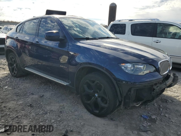 2013 BMW X6 xDrive50i with VIN 5UXFG8C52DL591429, listed as a Copart auction lot 84472534 with 164,899 mi miles and Salvage Title. Bid and sale history available at carsss.com. Image 4.