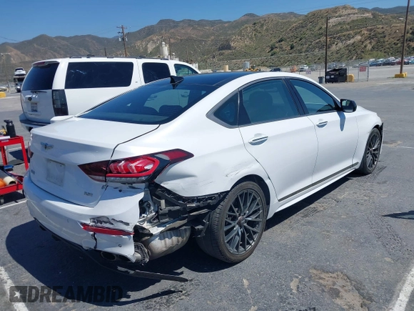 2019 Genesis G80 Sport with VIN KMTFN4JB5KU326120, listed as a IAAI auction lot 42317184 with 35,794 mi miles and . Bid and sale history available at DreamBid. Image 4.