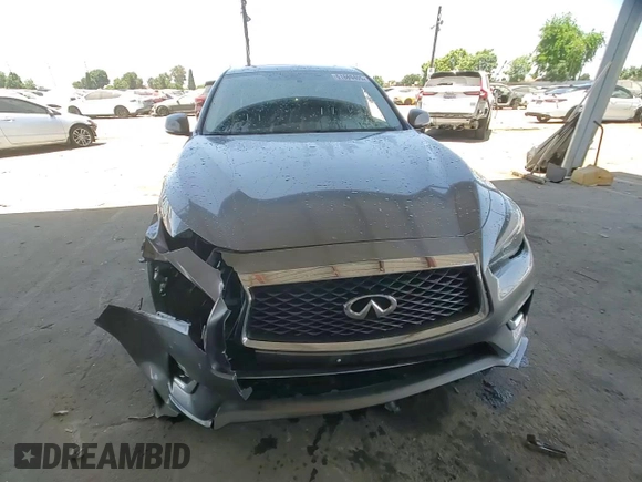 2019 Infiniti Q50 Luxe with VIN JN1EV7AP8KM514432, listed as a Copart auction lot 61669405 with 49,753 mi miles and Salvage title. Bid and sale history available at DreamBid. Image 13.