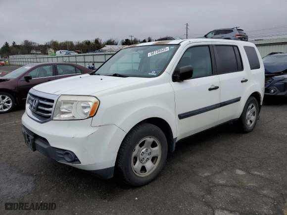 2013 Honda Pilot LX with VIN 5FNYF4H23DB074874, listed as a Copart auction lot 52738525 with 145,360 mi miles and Salvage Title. Bid and sale history available at carsss.com. Image 1.