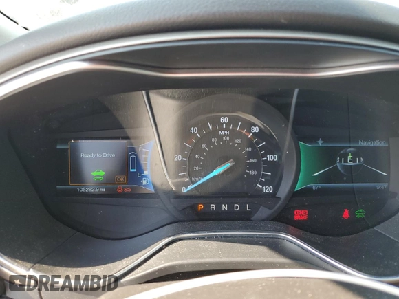 2014 Ford Fusion SE Hybrid with VIN 3FA6P0LU4ER343718, listed as a Copart auction lot 48021865 with 105,282 mi miles and Salvage Title. Bid and sale history available at carsss.com. Image 9.