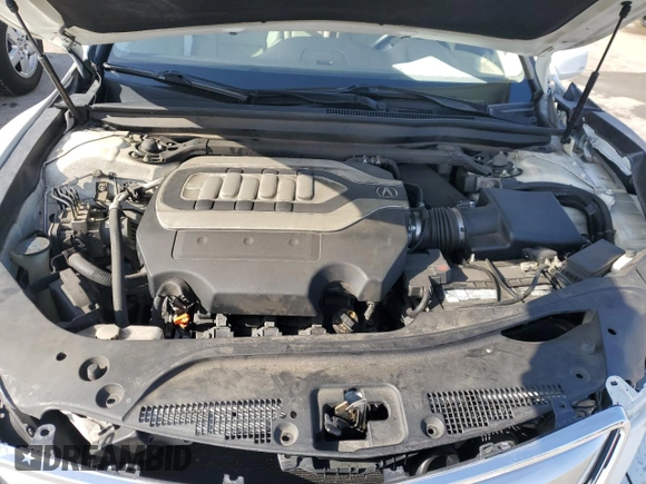 2015 Acura RLX Tech Pkg with VIN JH4KC1F50FC000398, listed as a Copart auction lot 41643615 with 122,834 mi miles and Salvage Title. Bid and sale history available at carsss.com. Image 11.