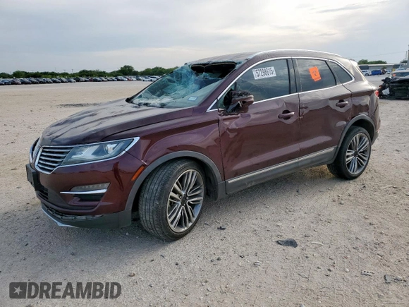 2016 Lincoln MKC Reserve with VIN 5LMTJ3DH7GUJ22247, listed as a Copart auction lot 57298615 with 133,842 mi miles and Salvage title. Bid and sale history available at DreamBid. Image 1.