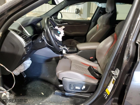 2022 BMW X4 M with VIN 5YM23EC05N9J23246, listed as a Copart auction lot 48730835 with 0 mi miles and Salvage Title. Bid and sale history available at carsss.com. Image 7.
