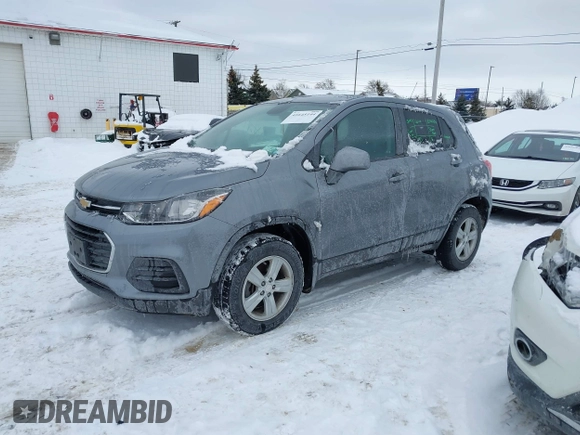 2020 Chevrolet Trax LS with VIN 3GNCJNSB8LL233497, listed as a IAAI auction lot 41645144 with 64,948 mi miles. Bid and sale history available at carsss.com. Image 2.