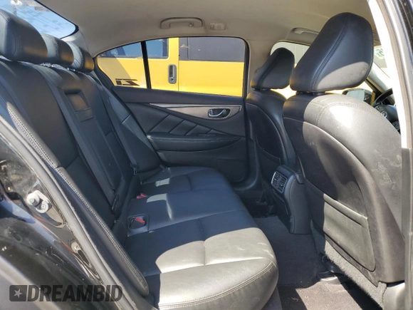 2015 Infiniti Q50 with VIN JN1BV7AP6FM349747, listed as a Copart auction lot 65723545 with 108,795 mi miles and Salvage title. Bid and sale history available at DreamBid. Image 10.