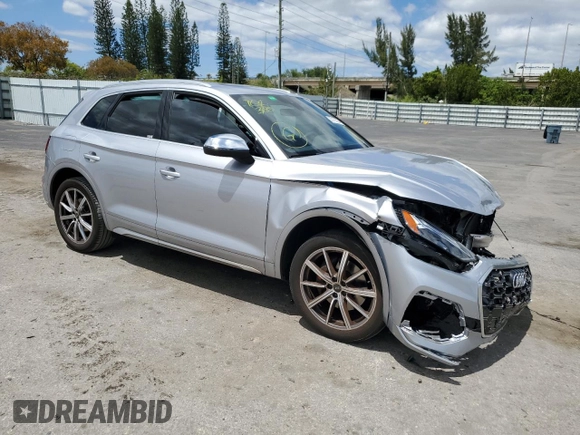 2023 Audi SQ5 Premium Plus with VIN WA1A4AFY7P2111195, listed as a Copart auction lot 50135224 with 10,436 mi miles. Bid and sale history available at carsss.com. Image 4.