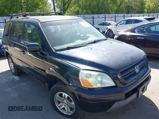 2003 Honda Pilot EX z VIN 2HKYF18513H538592, wystawiony jako IAAI lot #42303451 z przebiegiem 210 937 mil mil oraz . Historia ofert i sprzedaży dostępna na DreamBid. Obrazek 1.