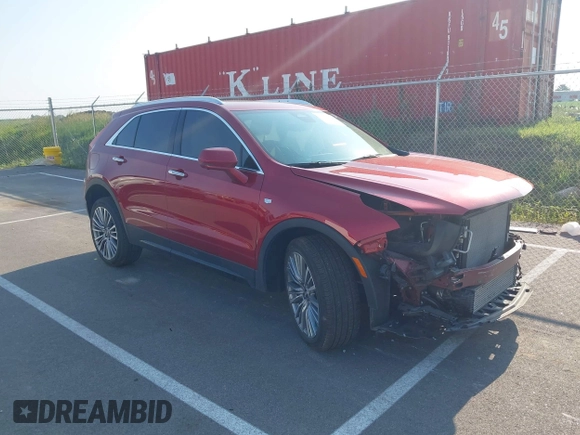 2025 Cadillac XT4 AWD Premium Luxury with VIN 1GYFZDR42SF118428, listed as a IAAI auction lot 42376074 with 13,758 mi miles and . Bid and sale history available at DreamBid. Image 1.