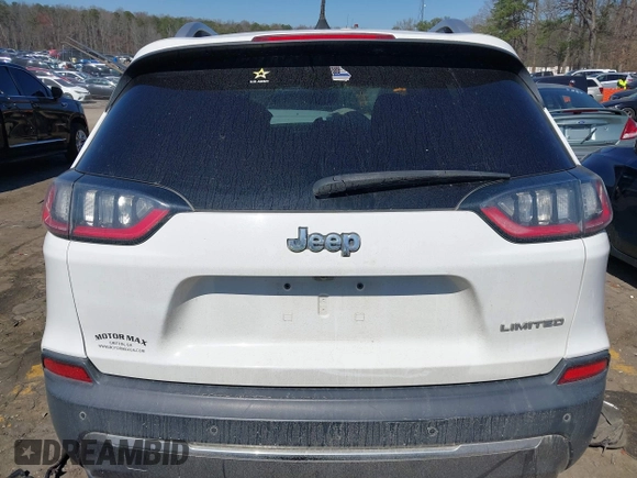 2019 Jeep Cherokee Limited with VIN 1C4PJLDB1KD302241, listed as a IAAI auction lot 41757620 with 164,915 mi miles and . Bid and sale history available at DreamBid. Image 16.