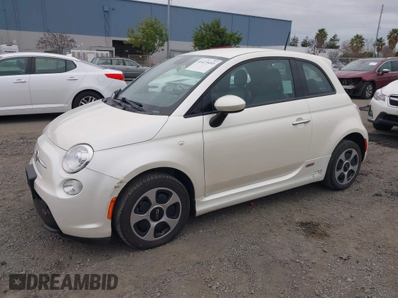 2015 FIAT 500e with VIN 3C3CFFGE0FT623389, listed as a IAAI auction lot 41473493 with 34,177 mi miles and . Bid and sale history available at DreamBid. Image 17.