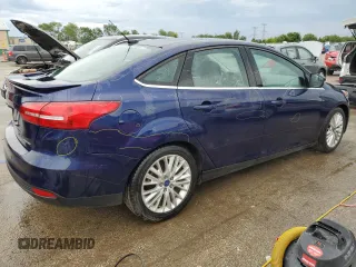 2017 Ford Focus Titanium with VIN 1FADP3J25HL291643, listed as a Copart auction lot 57657615 with 174,582 mi miles and Salvage title. Bid and sale history available at DreamBid. Image 3.