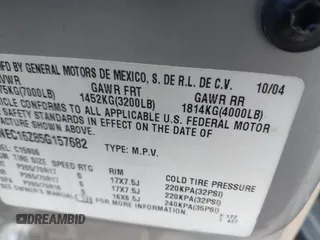 2005 Chevrolet Suburban LS with VIN 3GNEC16Z85G157682, listed as a IAAI auction lot 41508025 with 257,001 mi miles and . Bid and sale history available at DreamBid. Image 9.