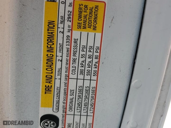 2022 GMC Savana Cargo Van with VIN 1GTW7AF7XN1175695, listed as a Copart auction lot 83633504 with 66,191 mi miles and Salvage Title. Bid and sale history available at carsss.com. Image 13.