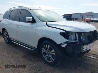 2018 Nissan Pathfinder SV z VIN 5N1DR2MN5JC652214, wystawiony jako IAAI lot #42098837 z przebiegiem 73 349 mil mil oraz . Historia ofert i sprzedaży dostępna na DreamBid. Obrazek 1.