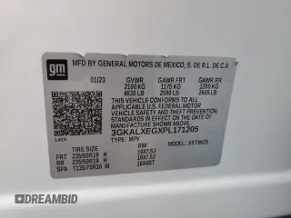 2023 GMC Terrain Denali z VIN 3GKALXEGXPL171205, wystawiony jako Copart lot #57771775 z przebiegiem 23 020 mil mil oraz Szkoda całkowita • Salvage title. Historia ofert i sprzedaży dostępna na DreamBid. Obrazek 13.