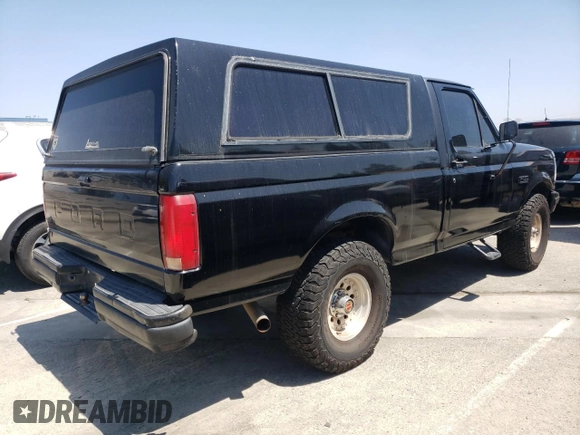 1991 Ford F-150 with VIN 1FTEF14N8MLA61875, listed as a Copart auction lot 58577514 with 114,489 mi miles and Salvage Title. Bid and sale history available at carsss.com. Image 3.