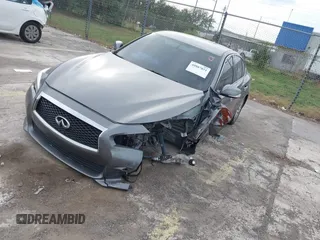 2015 Infiniti Q50 Premium with VIN JN1BV7AP5FM336231, listed as a IAAI auction lot 41654477 with 119,535 mi miles. Bid and sale history available at carsss.com. Image 2.