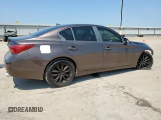 2017 Infiniti Q50 Premium with VIN JN1EV7AP7HM739109, listed as a Copart auction lot 59204345 with 62,480 mi miles and Salvage title. Bid and sale history available at DreamBid. Image 3.
