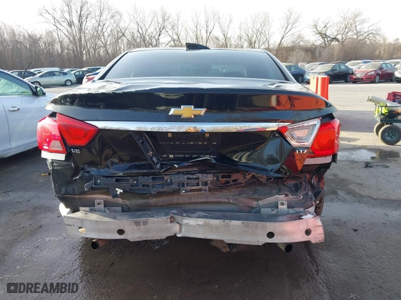 2015 Chevrolet Impala LTZ with VIN 2G1165S35F9107236, listed as a IAAI auction lot 41793533 with 207,584 mi miles. Bid and sale history available at carsss.com. Image 17.